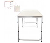Table De Camping Pliable Avec Cadre en Aluminium 180x60 Cm