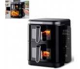 Friteuse à Air Double 11 L Avec Panneau Latéral Et 2800w