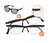 2 Paires De Lunettes Vision P-maxx, 1 Lunette De Soleil Polarglasses 