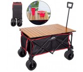 Chariot Multifonction Avec Table Pliante Et Roues 360º 88 X 108 X 47 Cm