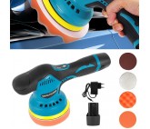Polisseuse Sans Fil Pour Voitures Avec 8 Vitesses + Kit D'éponges