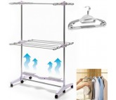 Séchoir électrique Vertical Avec Ventilateur + Pack De 15 Cintres Magic Pro