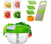 Set Coupe-légumes Multifonction Et Hachoir à Main 